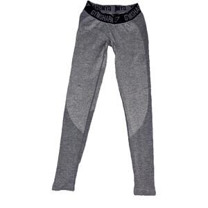 Gymshark Women’s Dry Flex Two Tone Leggings‎ Workout Gym Navy Blue Size S